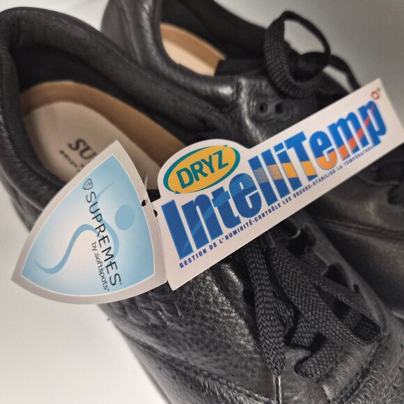 Supremes by Softspots Black Leather Shoes 10.5N Classic - Picture 9 of 9